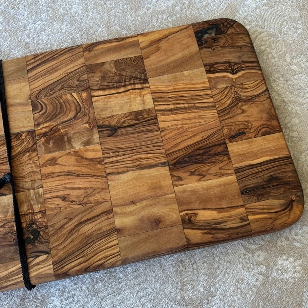 Brand New Olivewood Mosaic Cutting Board Charcuterie Mini Artisanal Housewarming